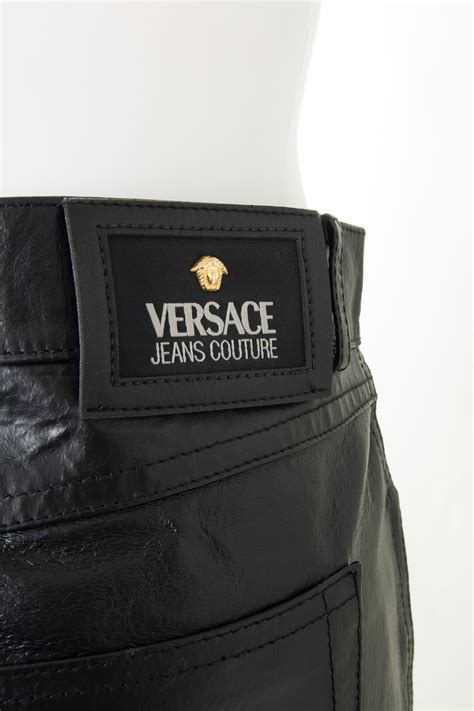 versace mens pants vintage|versace leather pants men's.